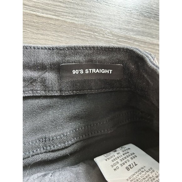 Judy Blue Jeans Size 7 /28 Black Nashville Rigid Magic High Rise 90s Straight - Picture 7 of 10